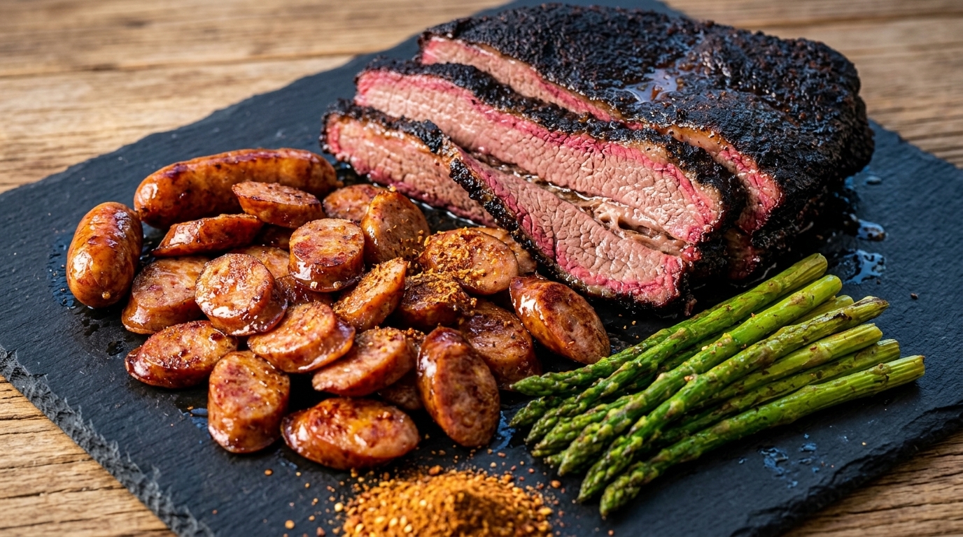 Asado Americano de Aguja de Ternera a la Barbacoa