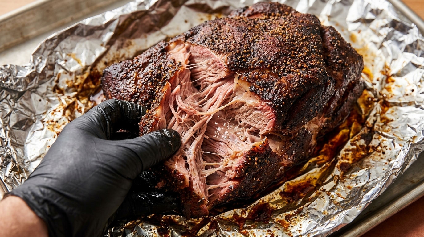 Pulled Pork al Horno Estilo Americano