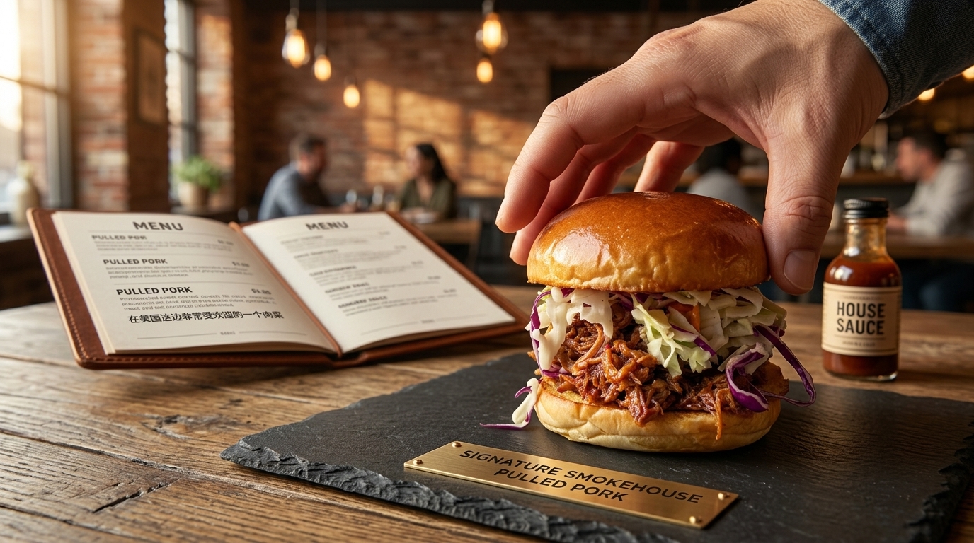 Clásico Sándwich de Pulled Pork Americano al Horno