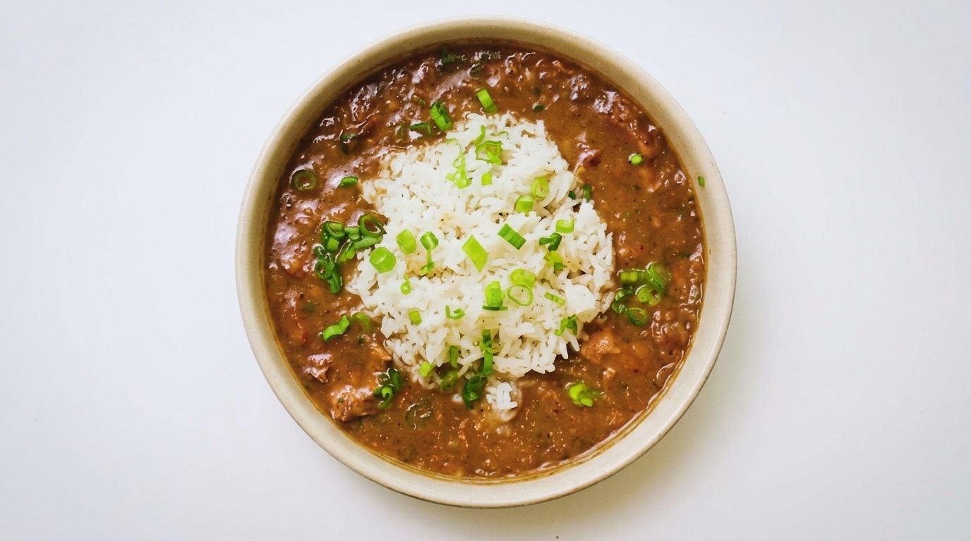 Gumbo Clásico de Pollo y Salchicha Ahumada de Emeril