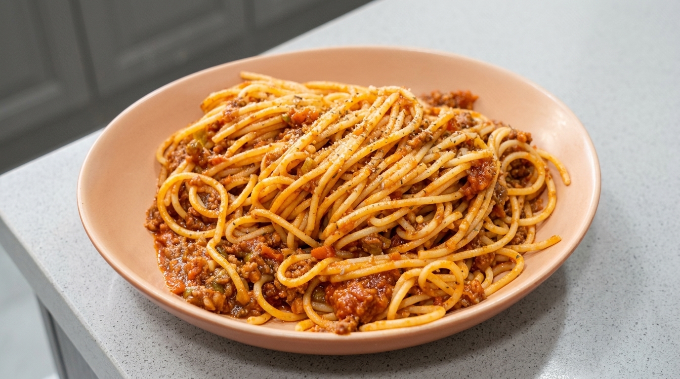 Espaguetis boloñesa caseros: Salsa de carne rica y tradicional