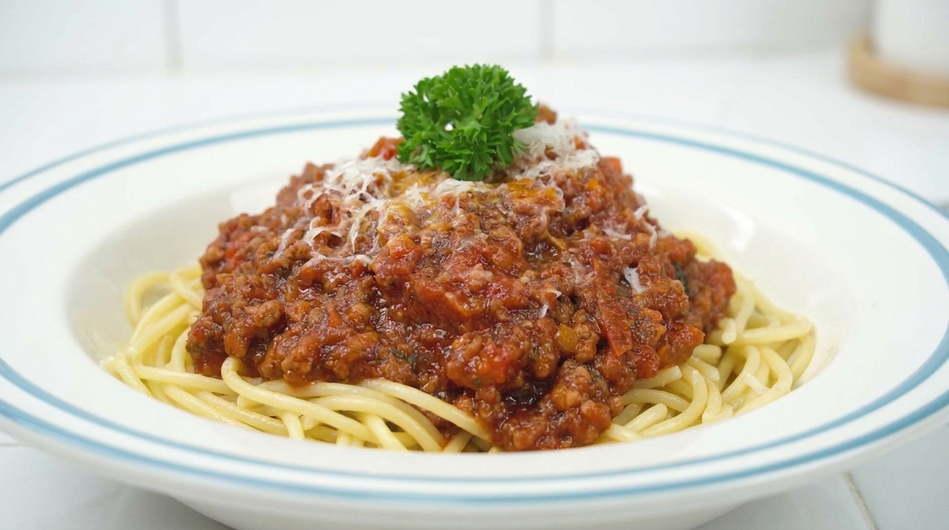 Espaguetis a la boloñesa tradicionales (Ragù alla Bolognese)