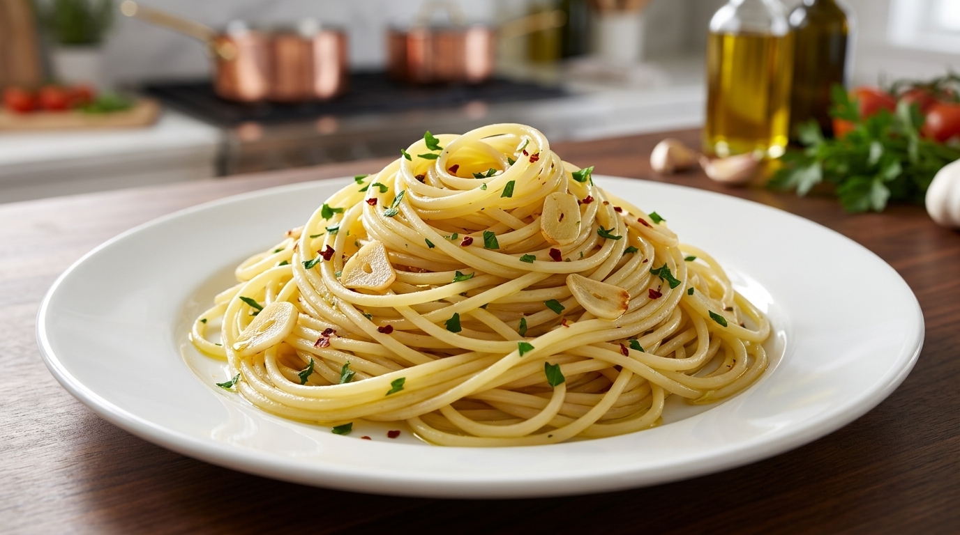 Clásicos Espaguetis Aglio e Olio