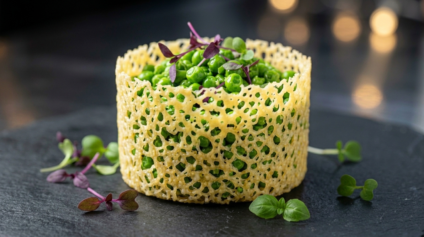 Crujientes de Parmesano Elegantes (Tuiles de Encaje)