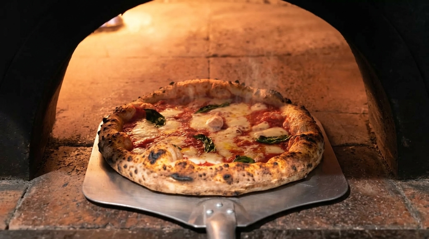 Auténtica Pizza Margherita Napolitana