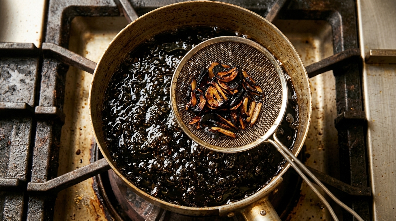Aceite de Ajo Negro Japonés (Mayu) Auténtico