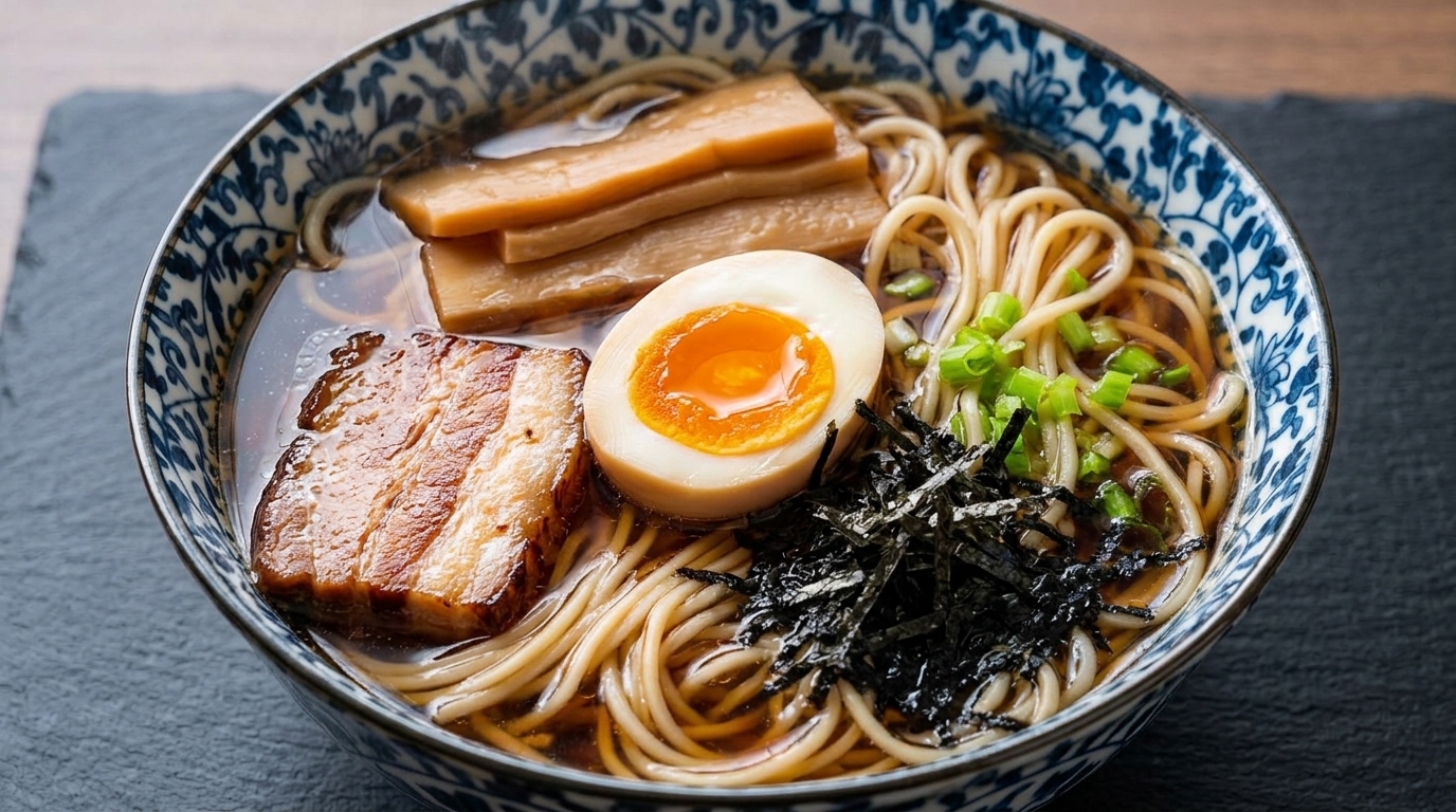 Ramen Japonés de Soja Rápido y Auténtico (Shoyu Ramen)