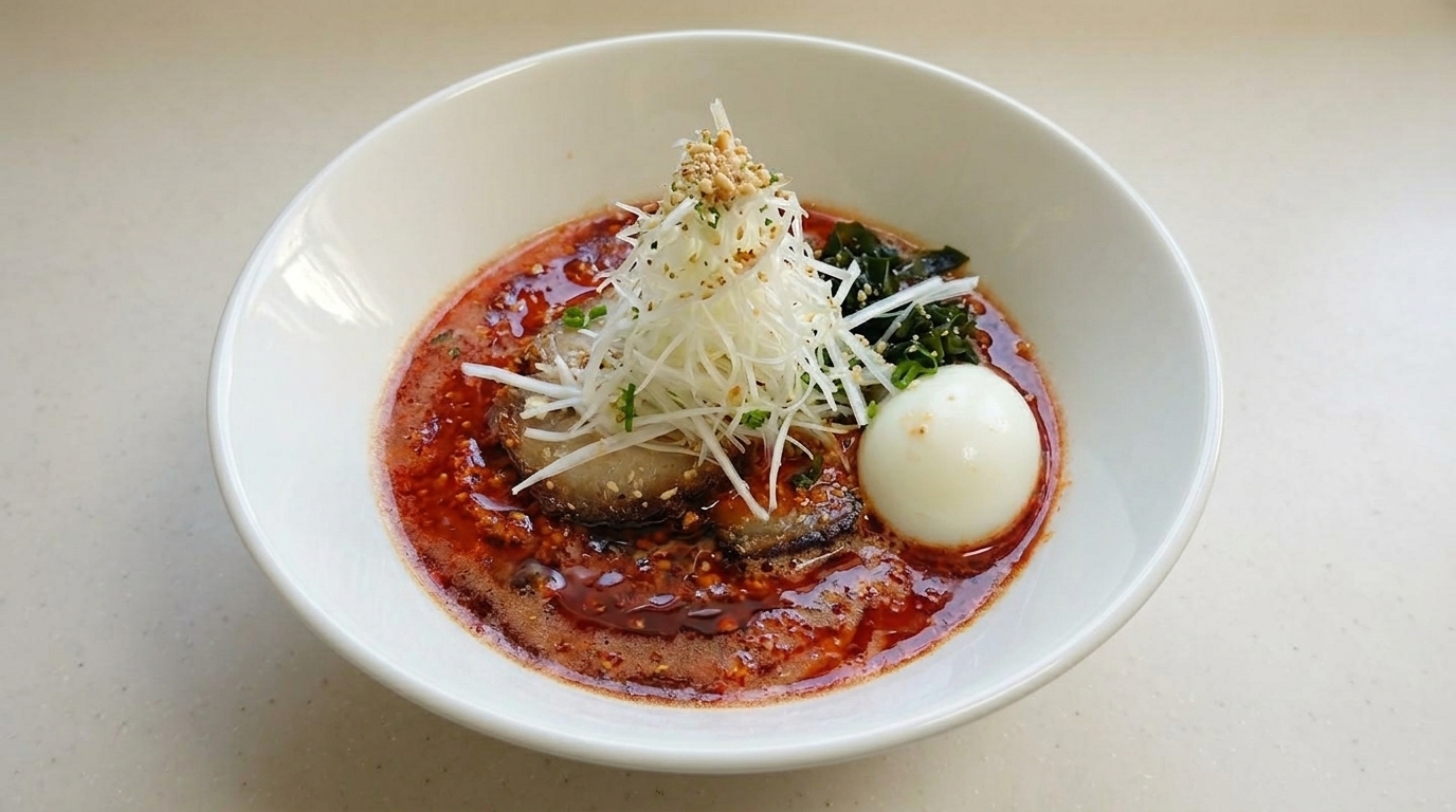 Ramen Tonkotsu Estilo Volcán (Spicy Ramen)