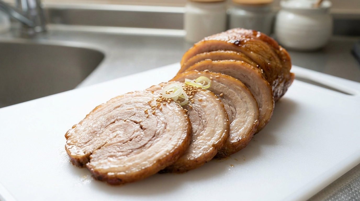 Auténtico Chashu Japonés (Panceta de Cerdo Estofada)