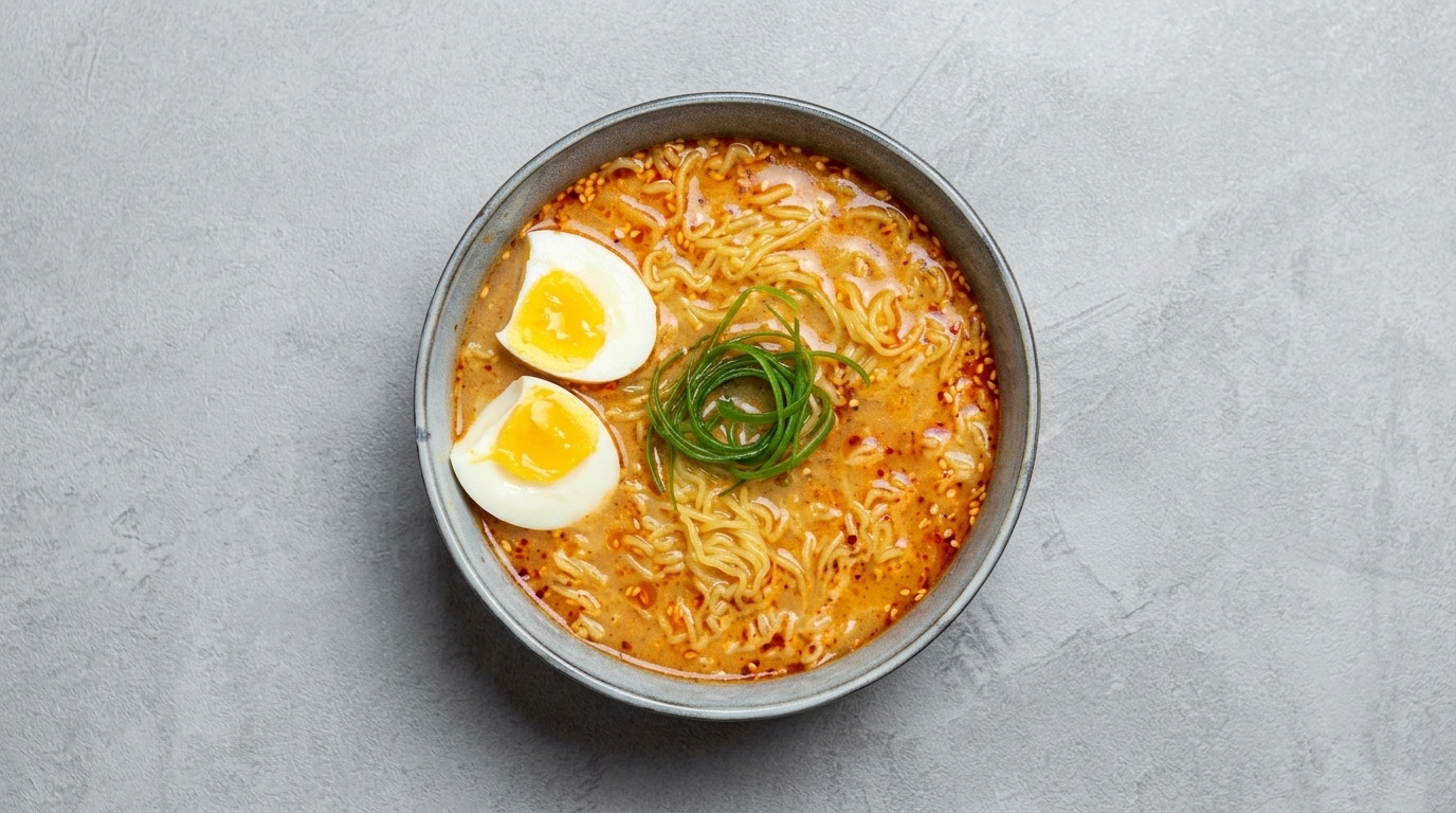 Ramen de Miso Picante Casero y Rápido