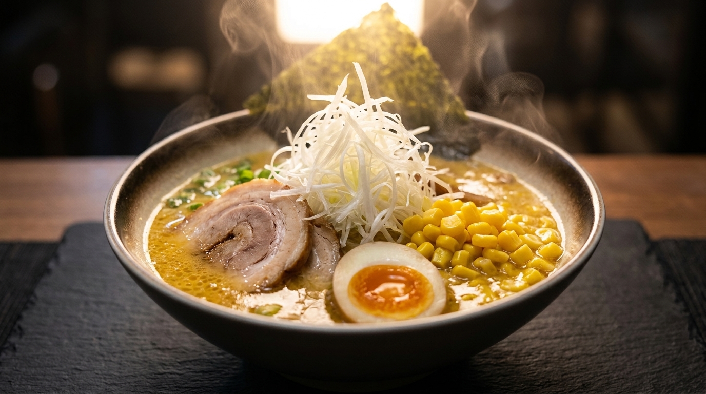 Auténtico Miso Ramen Japonés con Chashu Casero