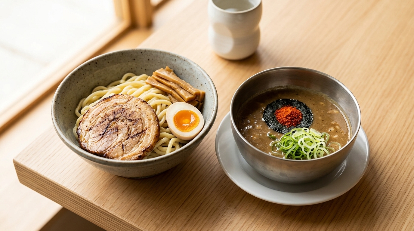 Auténtico Tonkotsu Gyokai Tsukemen (Ramen Japonés para Mojar)