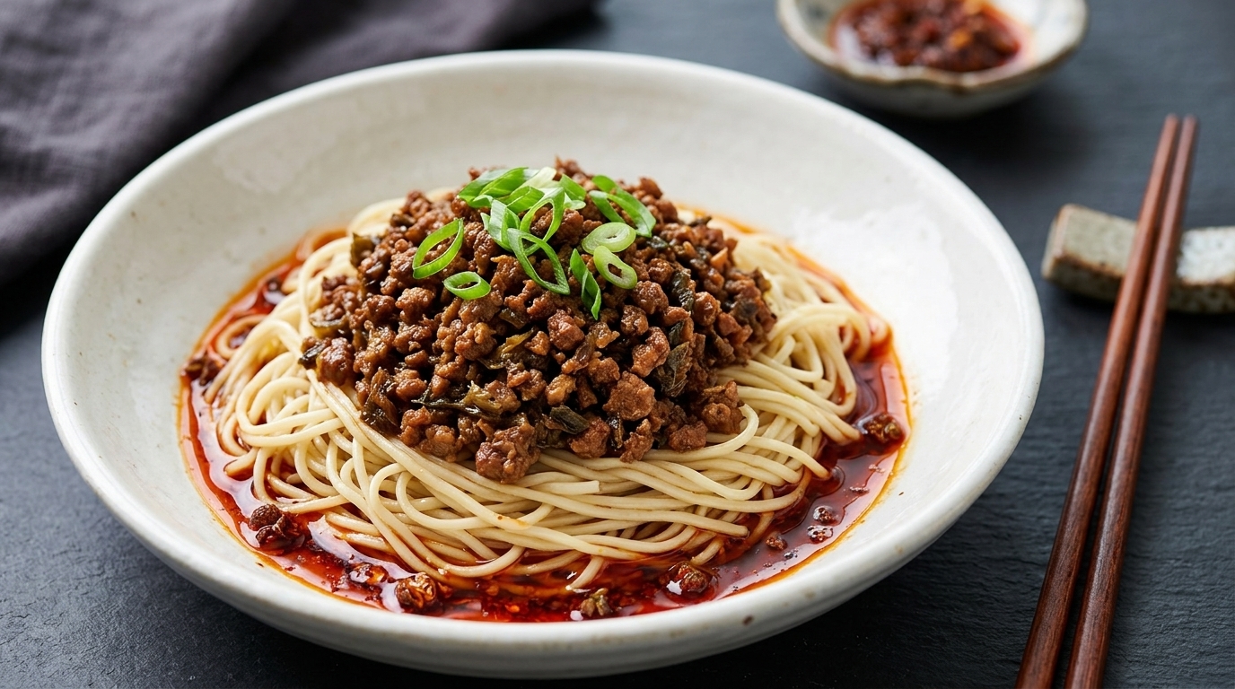 Auténticos Fideos Dandan de Sichuan (Dandanmian)
