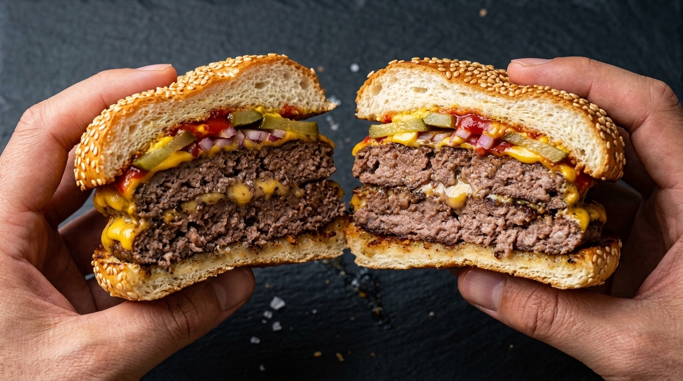 Hamburguesa Doble con Queso Casera Clásica