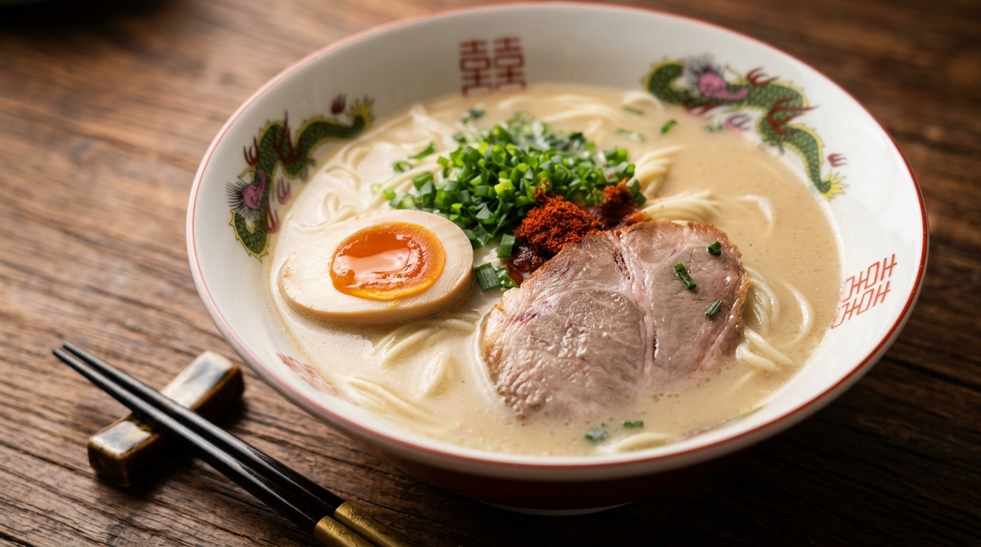 Ramen Tonkotsu Casero Estilo Ichiran (Caldo de Huesos de Cerdo)