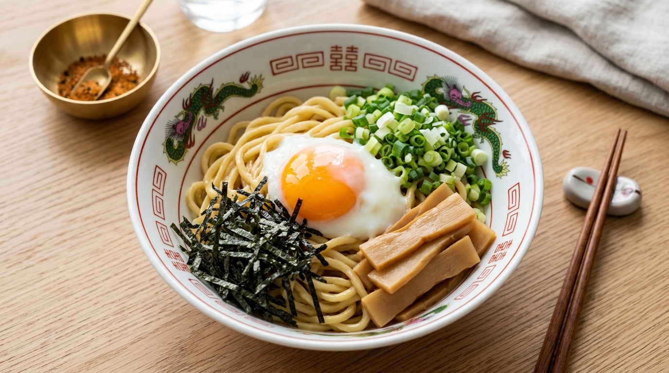 Tokyo Abura Soba (Fideos japoneses con aceite sin caldo)
