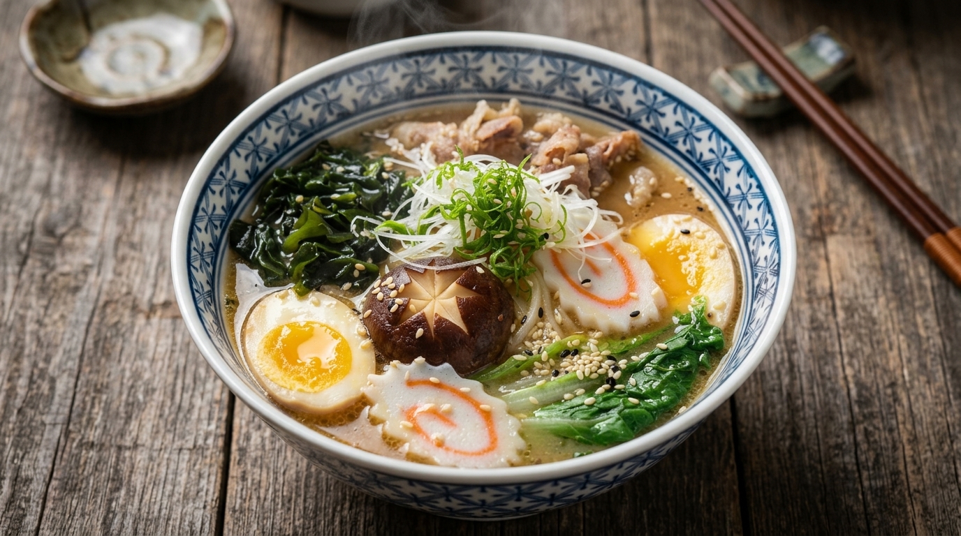 Ramen de Miso Japonés Auténtico Hecho en Casa