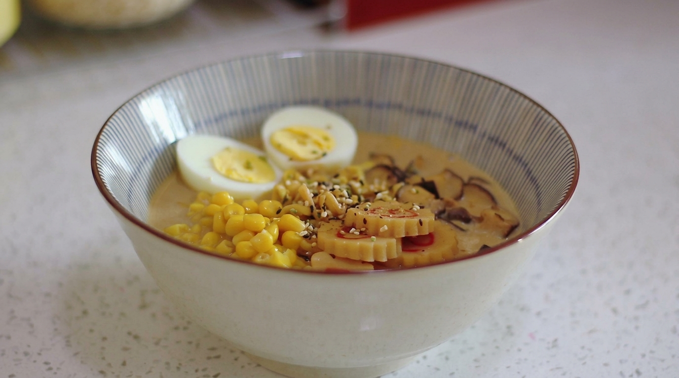 Ramen Cremoso de Miso con Caldo de Leche