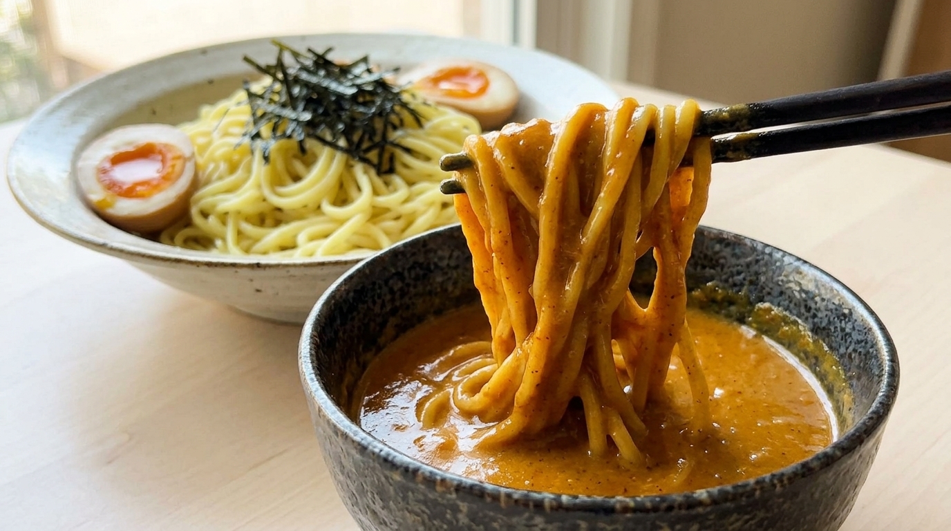 Fideos Ramen con Curry Japonés para Dipear (Curry Tsukemen)