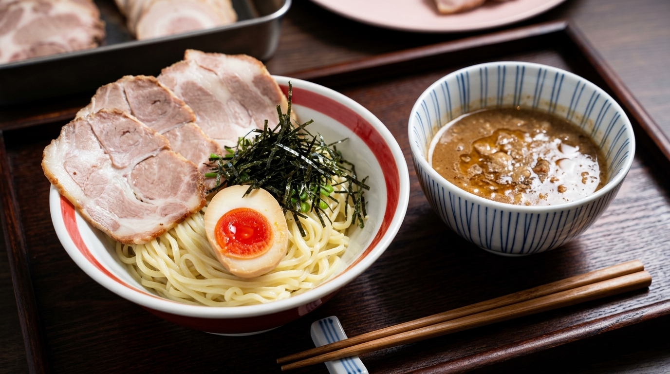 Tsukemen Auténtico (Ramen de Inmersión Japonés)
