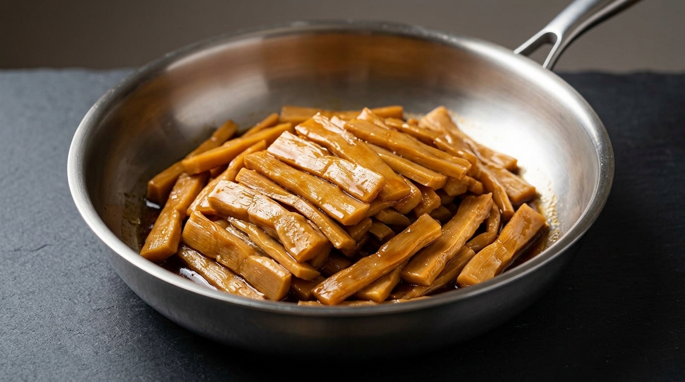 Menma Casero para Ramen (Brotes de Bambú Sazonados)