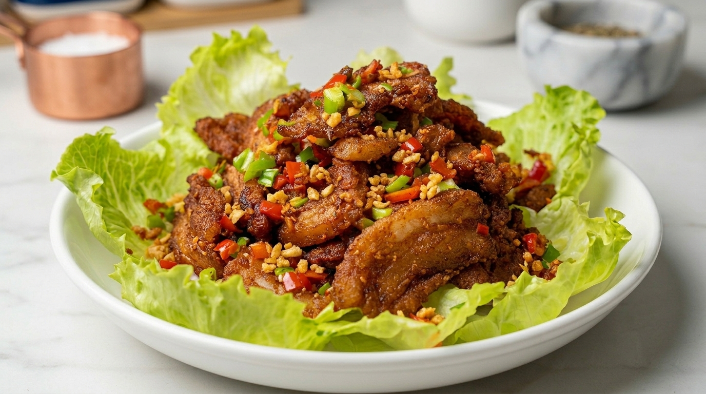 Panceta de Cerdo Crujiente al Ajo (Thịt Ba Chỉ Chiên Tỏi)
