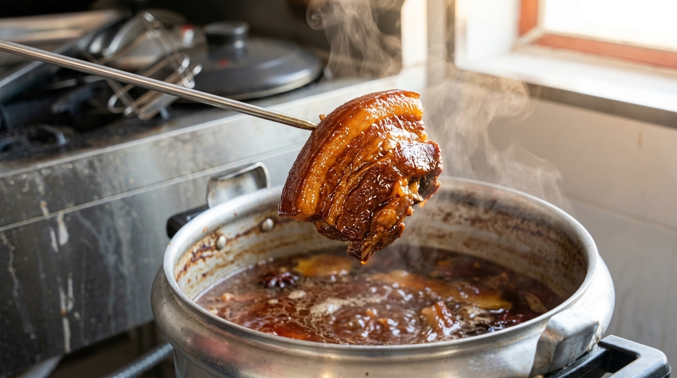 Manitas de Cerdo y Carne Estofadas al Estilo del Noreste