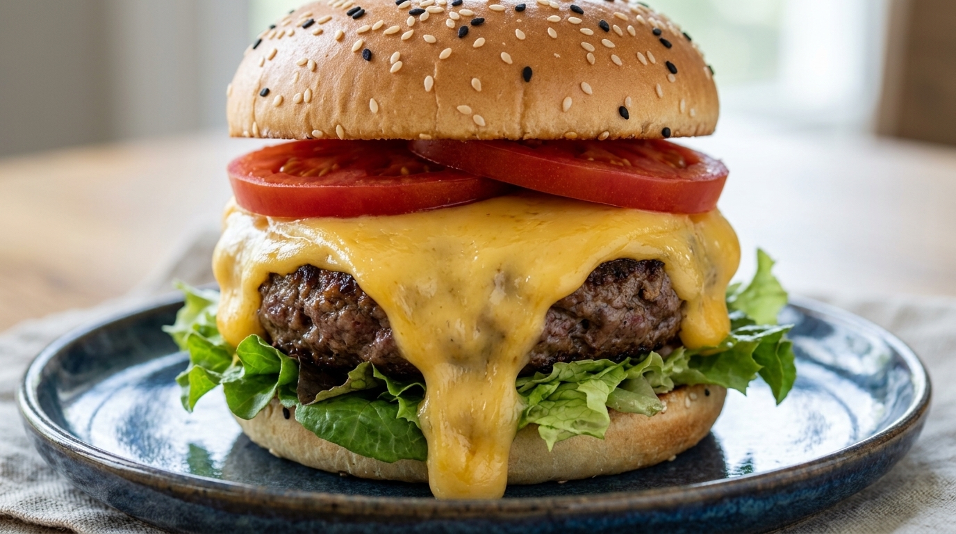 Hamburguesa con Queso Casera Clásica