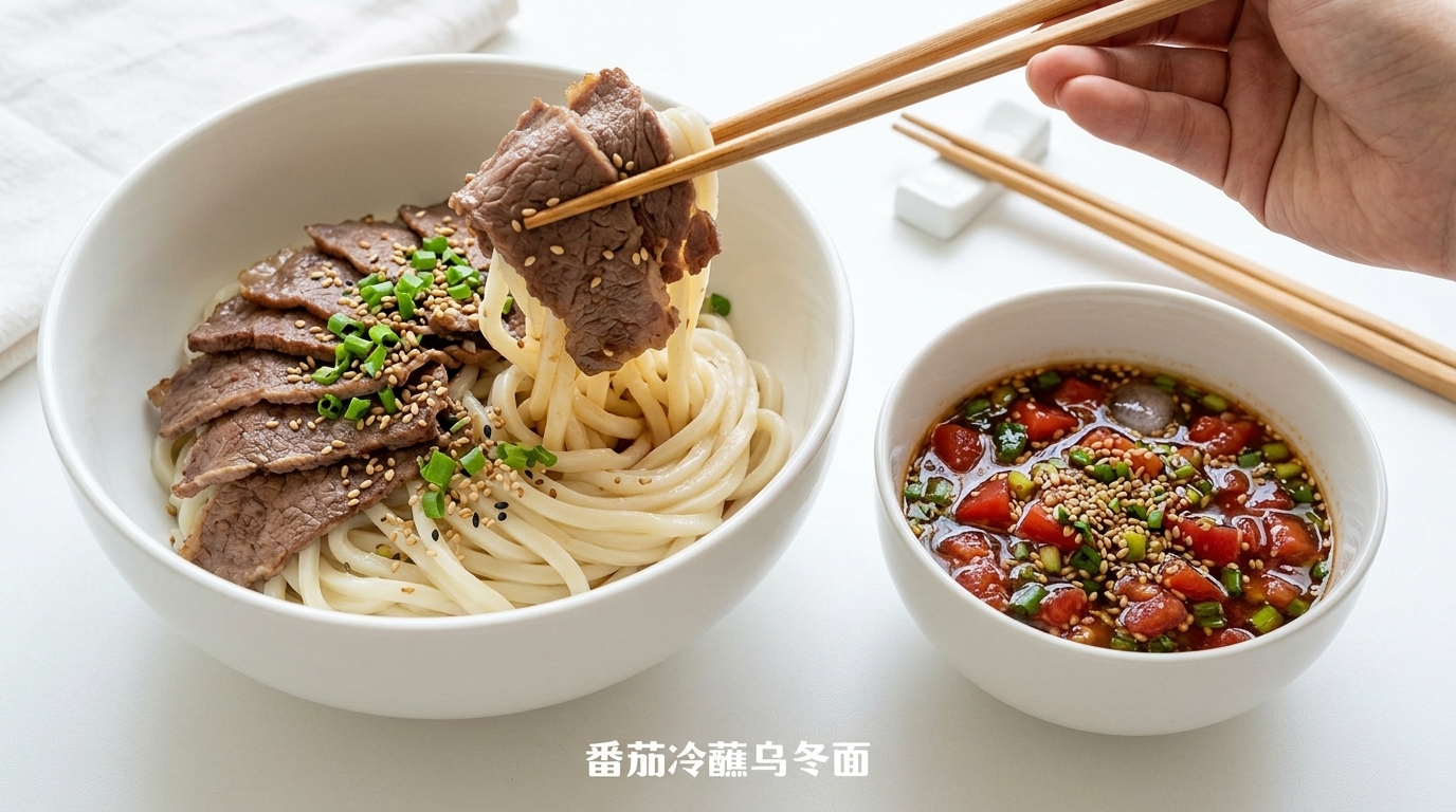 Udon Frío con Tomate y Ponzu: Refrescante y Ligeros