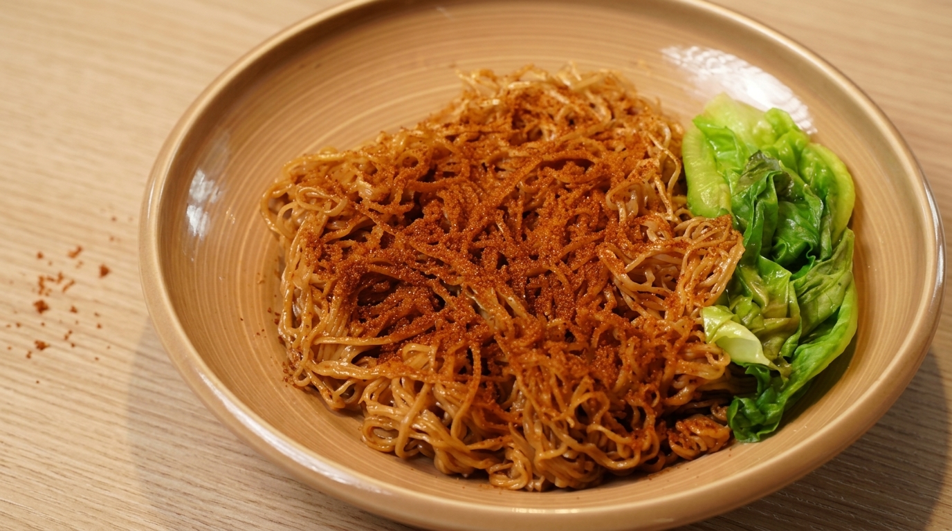 Fideos Lo Mein al Estilo Hong Kong con Huevas de Gamba