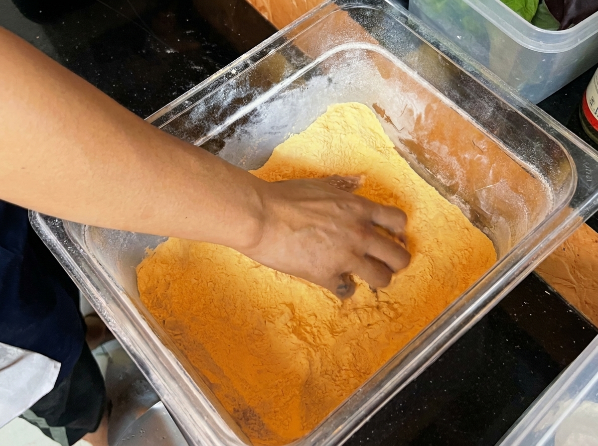Primer plano de cebollas caramelizadas en una sartén alcanzando una consistencia rica, oscura y espesa tipo mermelada.