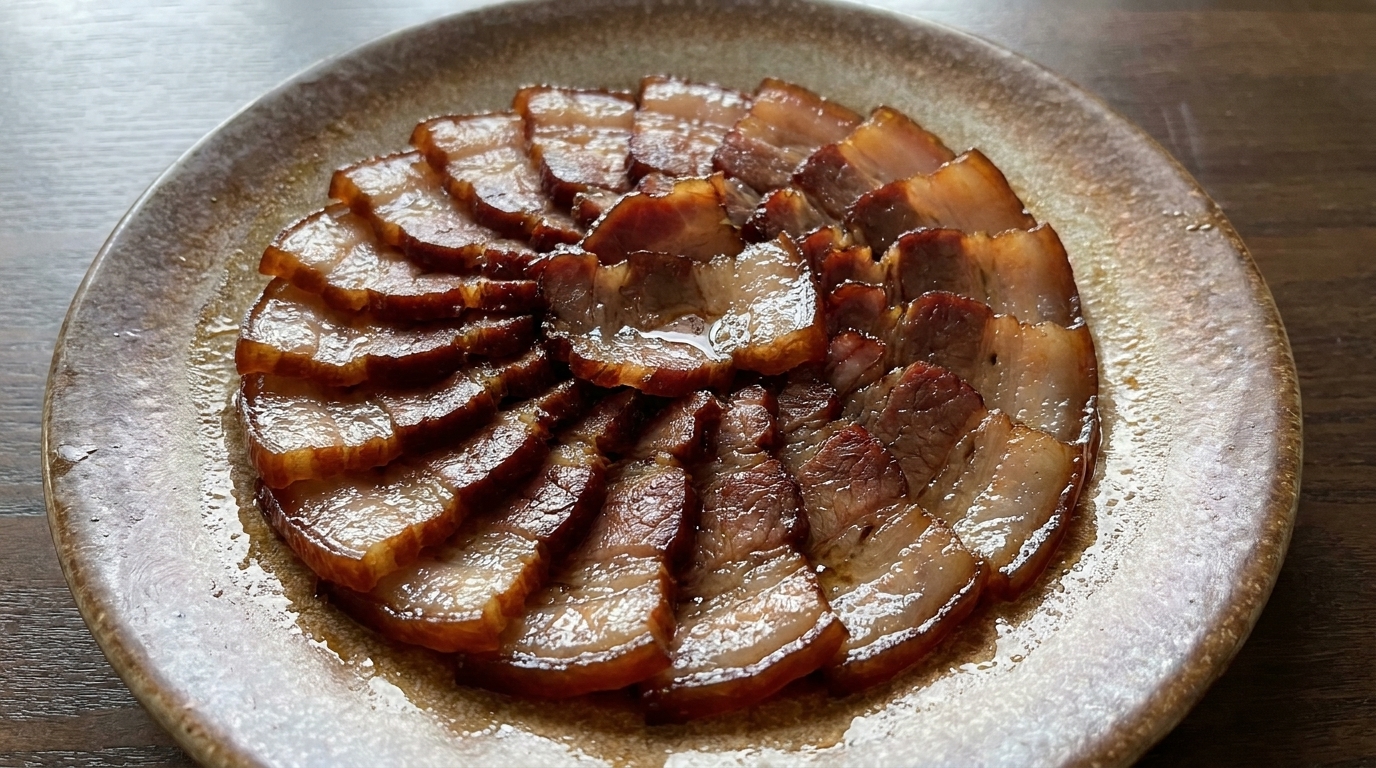 Cerdo al estilo Wenzhou marinado en salsa de soja (Jiang Rou)