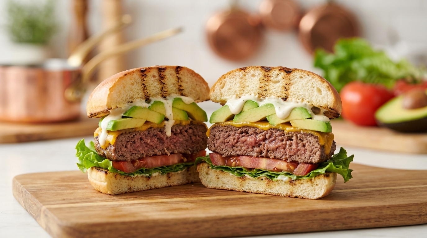 Hamburguesa Clásica de Aguacate