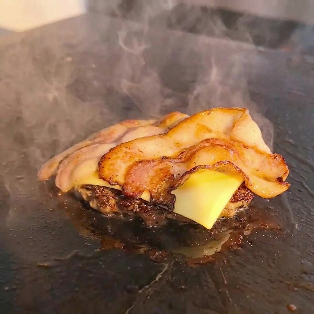 Panes tostados siendo cubiertos con mostaza con miel y mayonesa.