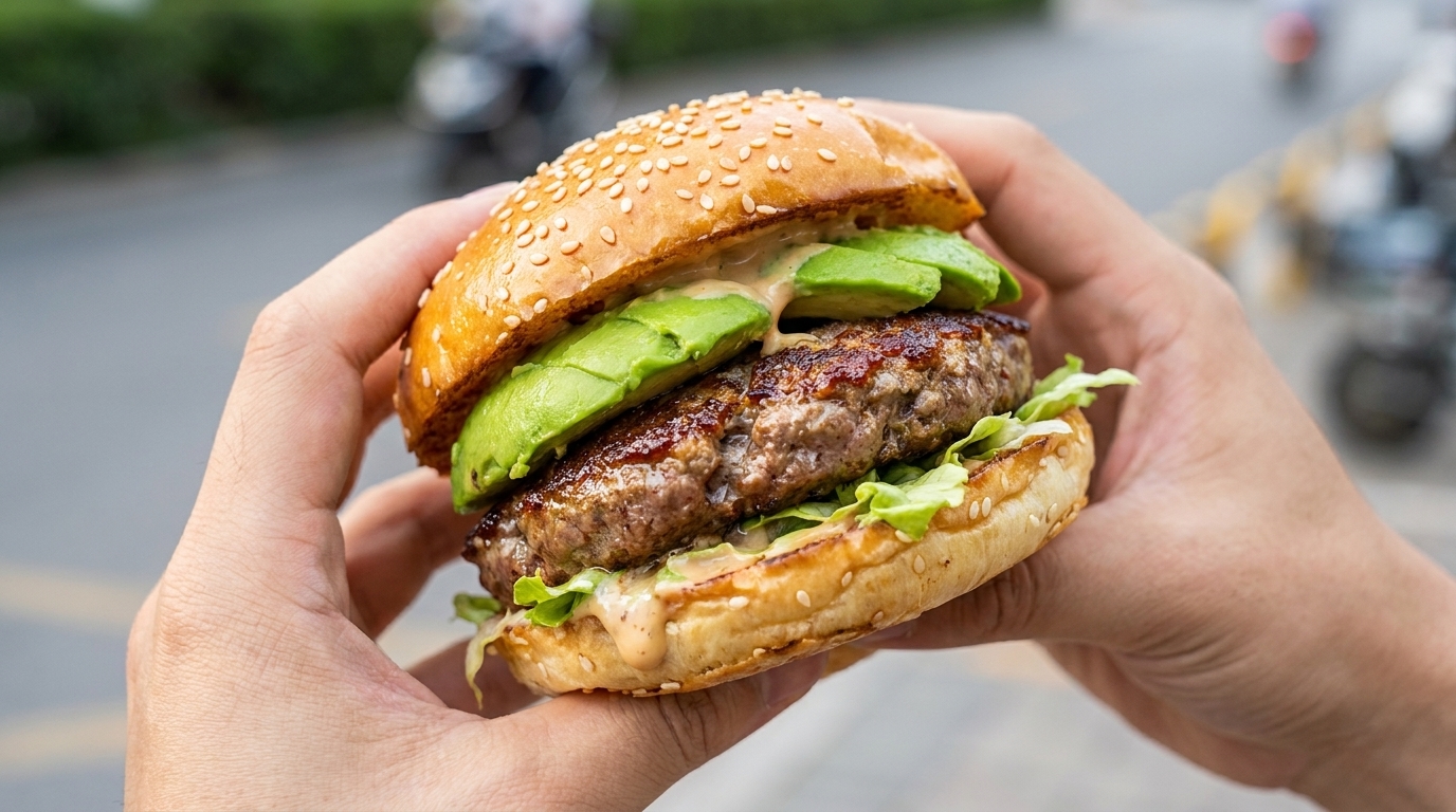 Hamburguesa Gourmet de Ternera y Aguacate