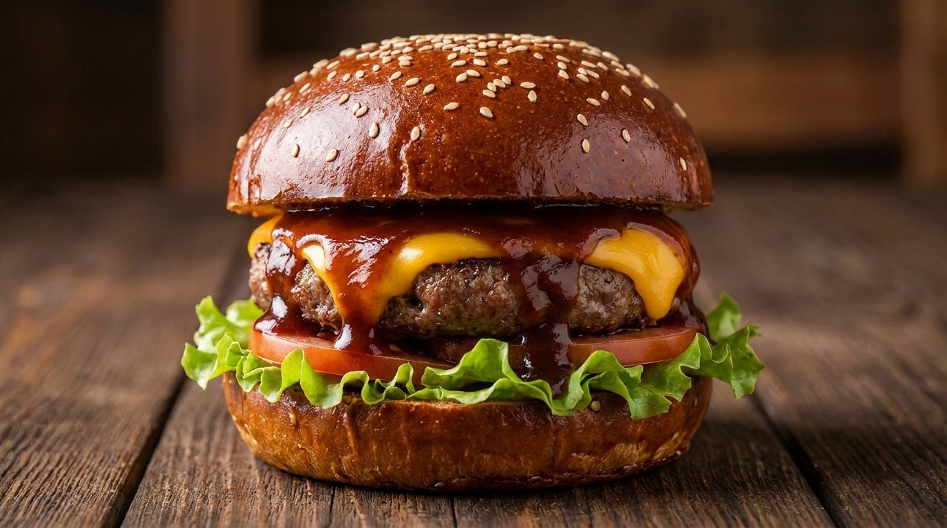 Hamburguesa Americana Clásica a la Barbacoa