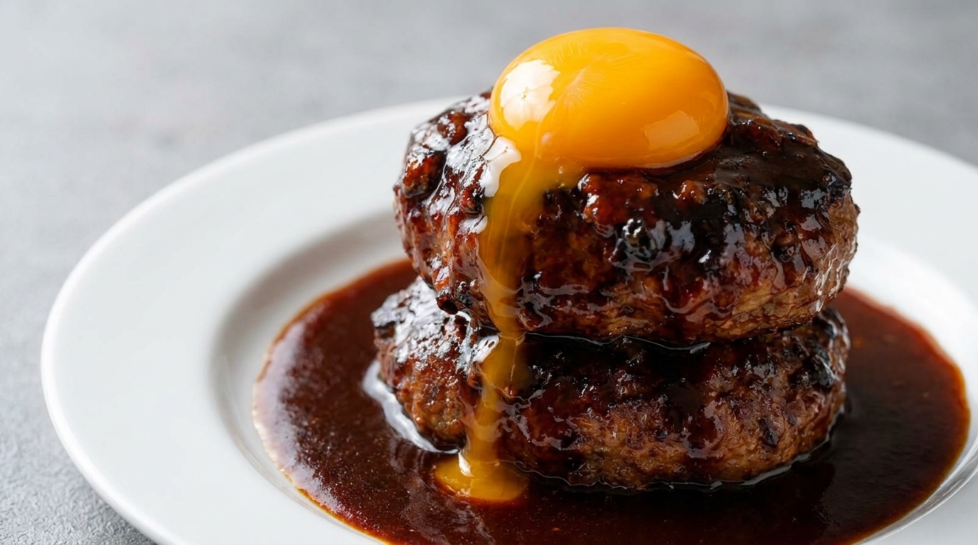 Clásico Hamburg Steak Japonés (Hambagu)
