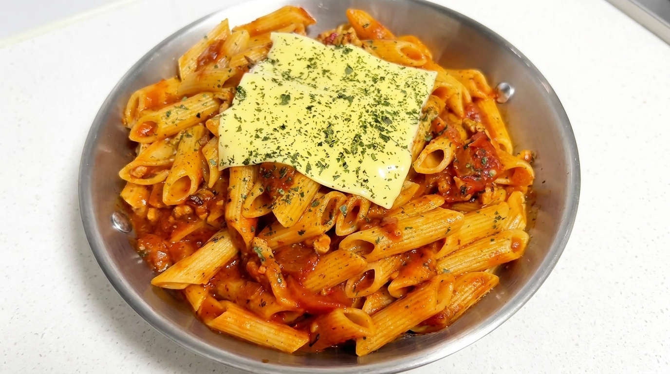 Macarrones Clásicos con Salsa de Carne y Tomate al Queso