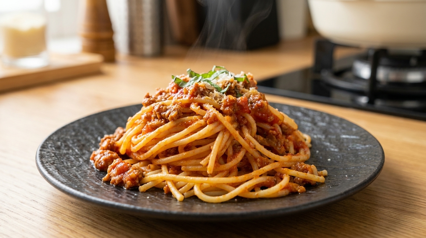 Espaguetis a la Boloñesa: Salsa de Carne Clásica