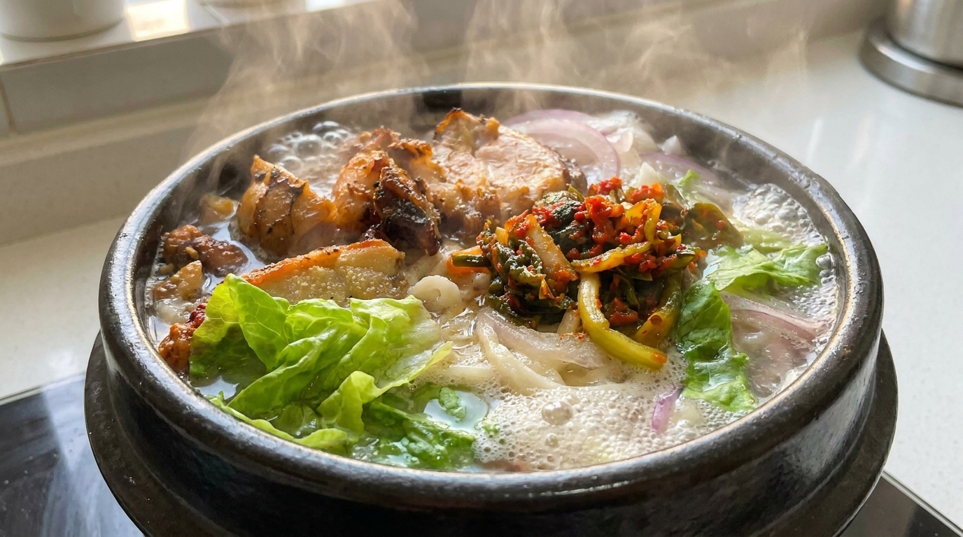 Sopa de Fideos con Pollo al Air Fryer