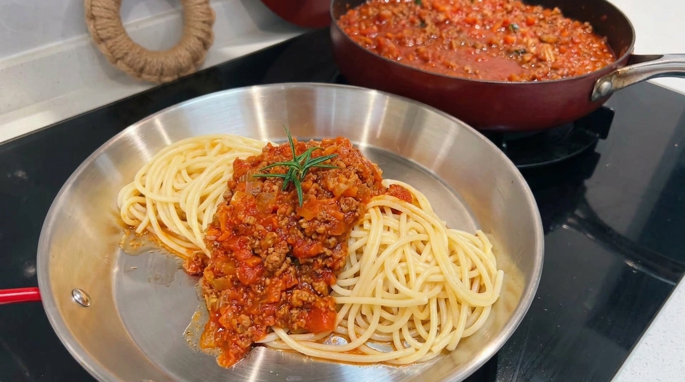 Espaguetis a la Boloñesa Clásicos (Salsa de Carne Italiana)