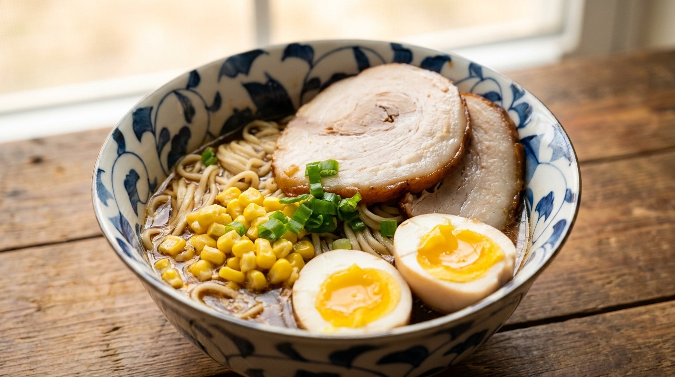 Ramen Shoyu Casero con Panceta Chashu