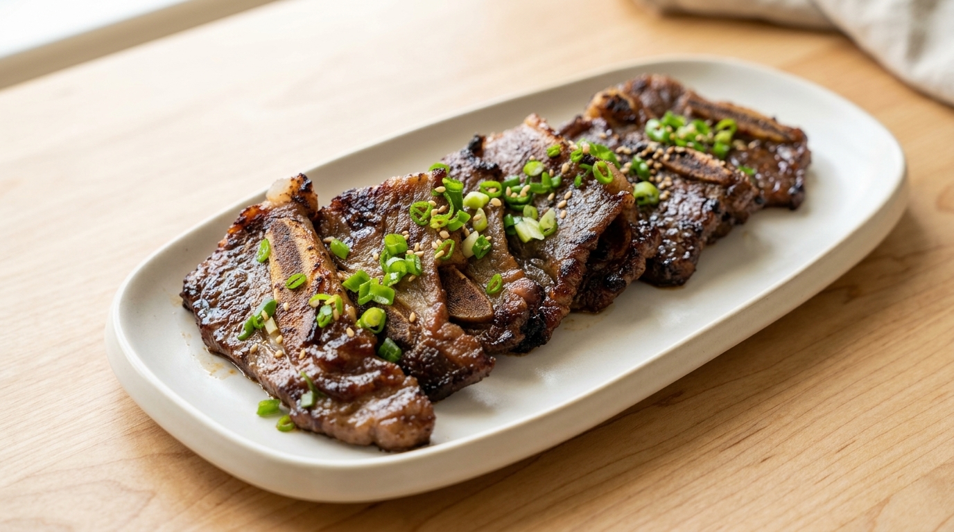 LA Galbi (Costillas de Res Marinadas al Estilo Coreano)