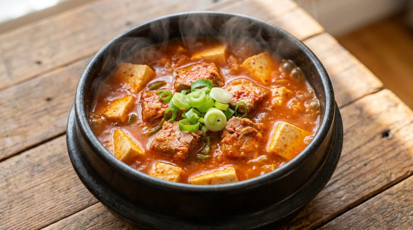 Estofado de Atún y Kimchi (Chamchi Kimchi Jjigae)