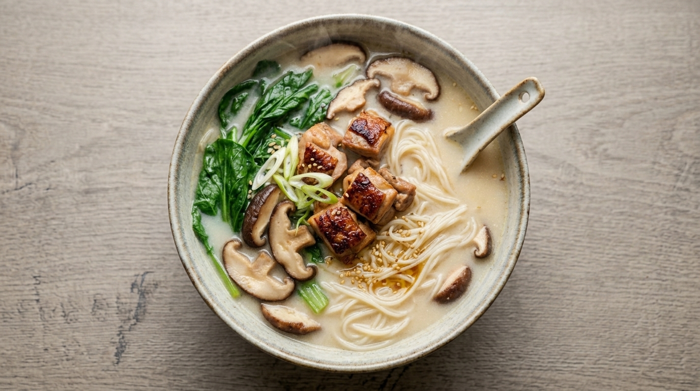 Sopa de Fideos con Muslo de Pollo al Estilo de Henan (Jikuai Mian)