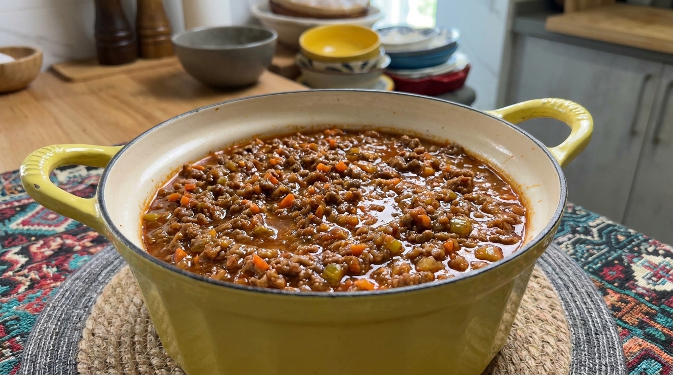 Ragú a la Boloñesa Tradicional Italiano (Auténtica Salsa de Carne)