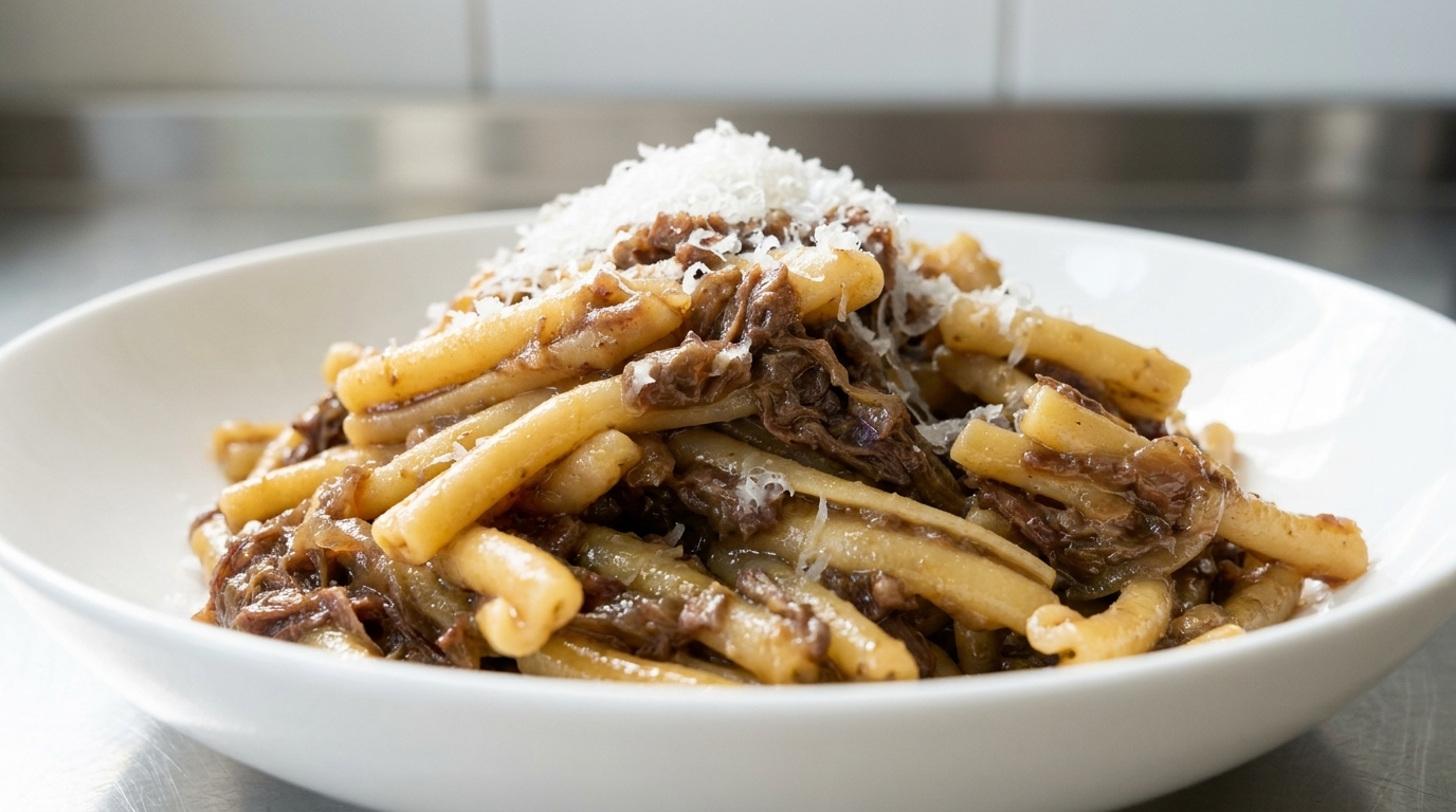 Pasta alla Genovese auténtica (Ragú napolitano de cebolla a la cocción lenta)