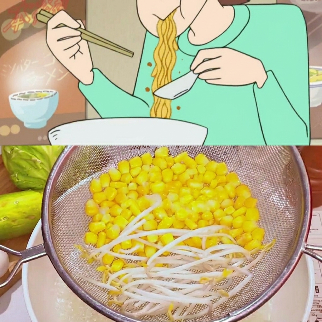 Fideos ramen cocinándose en una olla con agua hirviendo, mostrando el cambio de textura mientras se ablandan.