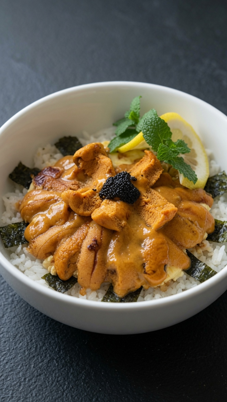 Bol de Arroz con Erizo de Mar (Uni Don) de Lujo