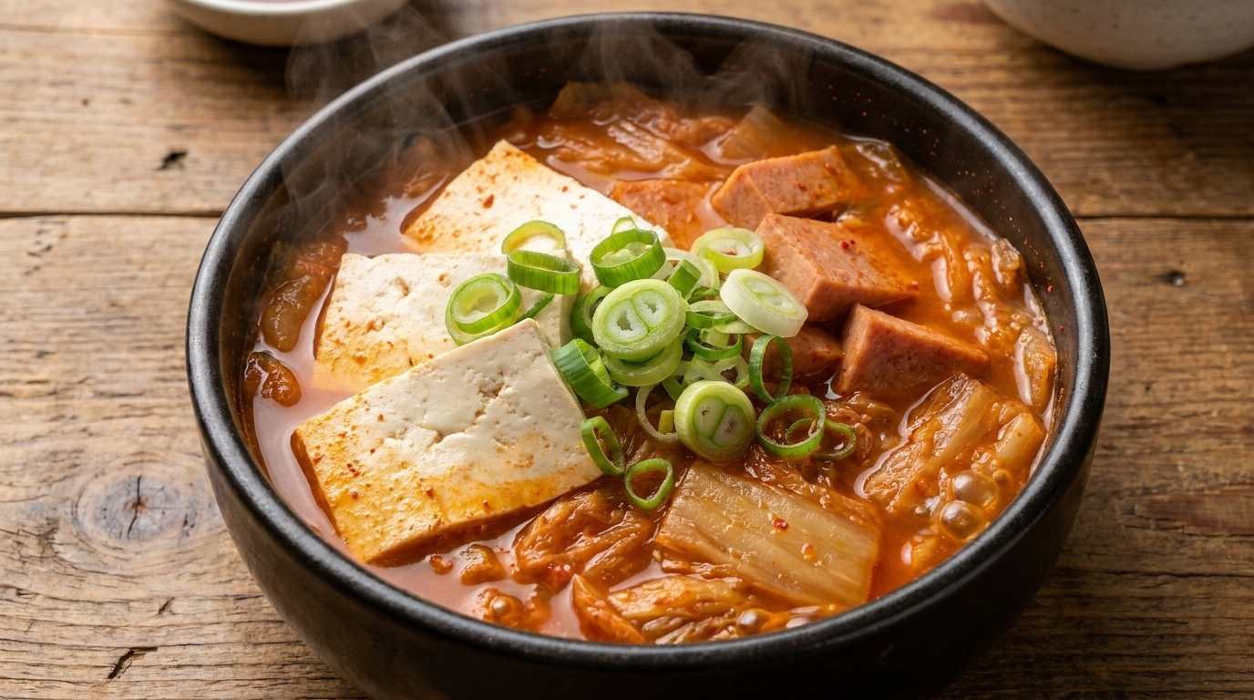 Estofado Coreano de Kimchi con Spam (Kimchi Jjigae)